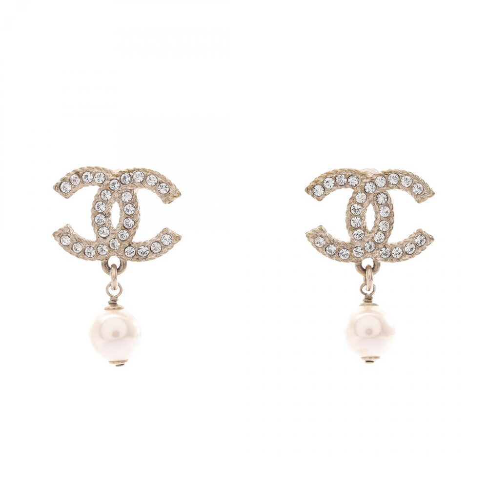 Chanel Coco Mark Pierced Earrings Gp #339390C86B